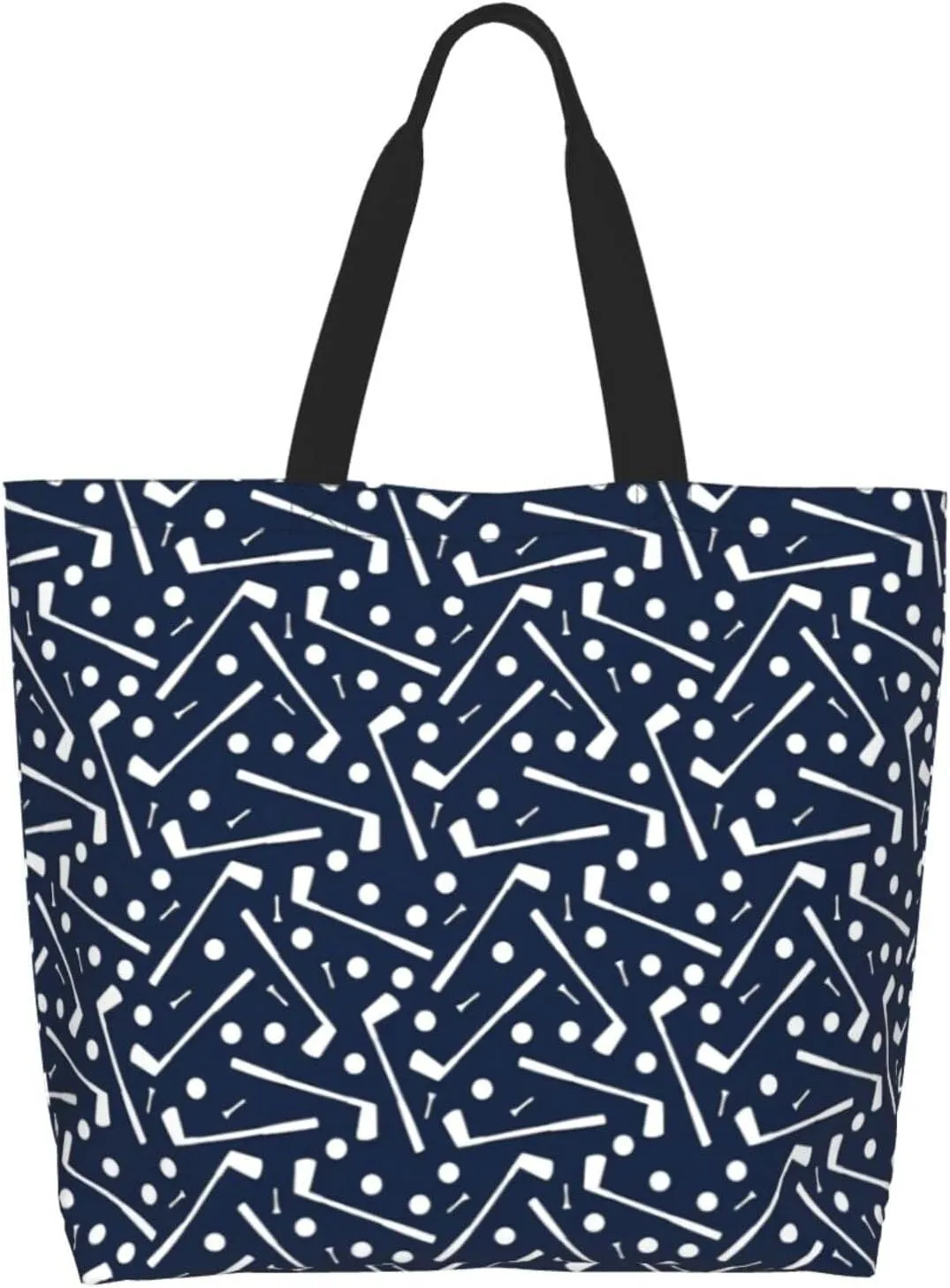 Golf Sports Ball Cute Tote Bag Beach Bag Large Capacity Grocery Bag Reusable Shopping bags for Women