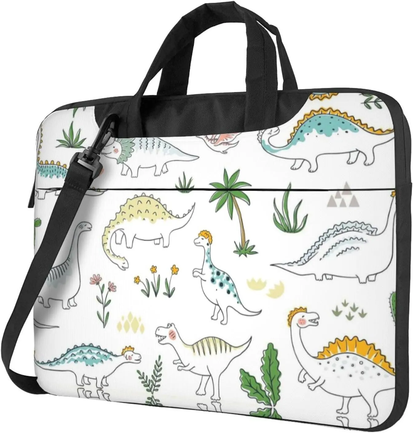 Gray Striped Stylish And Lightweight Laptop Messenger Bag,Handbag,Briefcase,Perfect For Business Travel