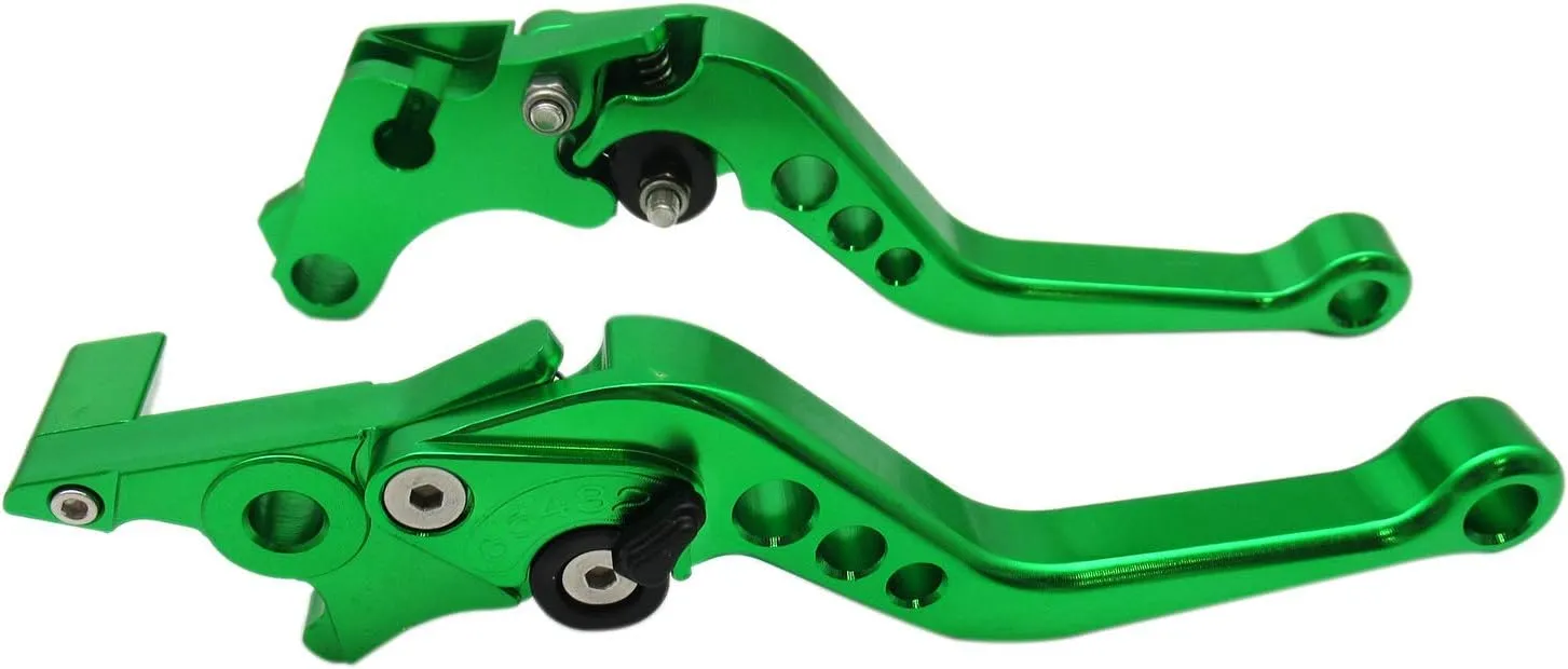 Green CNC 6 Position Shorty Brake Clutch Lever for HYOSUNG GT250R 2006 2007 2008