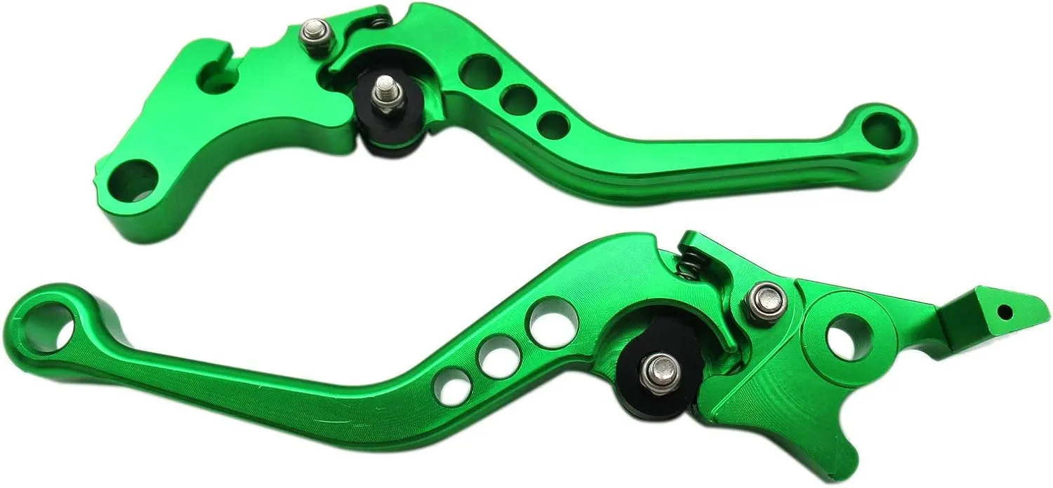 Green CNC 6 Position Shorty Brake Clutch Lever for HYOSUNG GT250R 2006 2007 2008