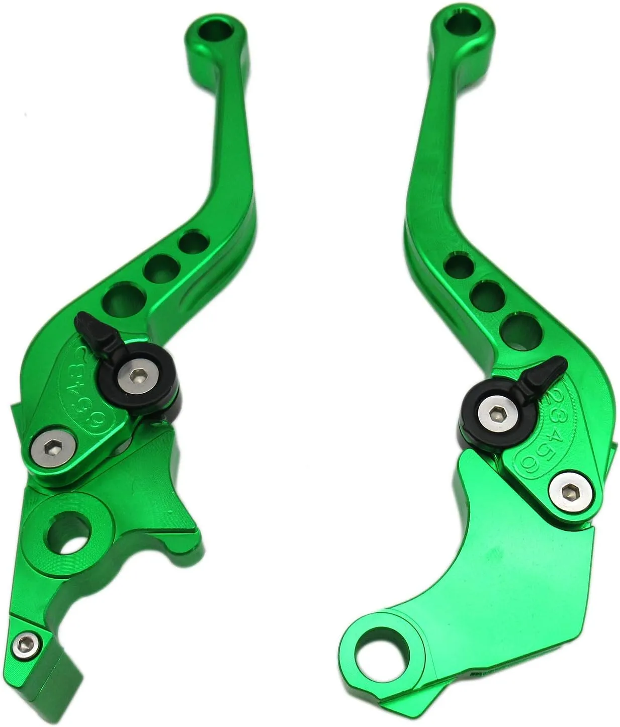 Green CNC 6 Position Shorty Brake Clutch Lever for HYOSUNG GT250R 2006 2007 2008