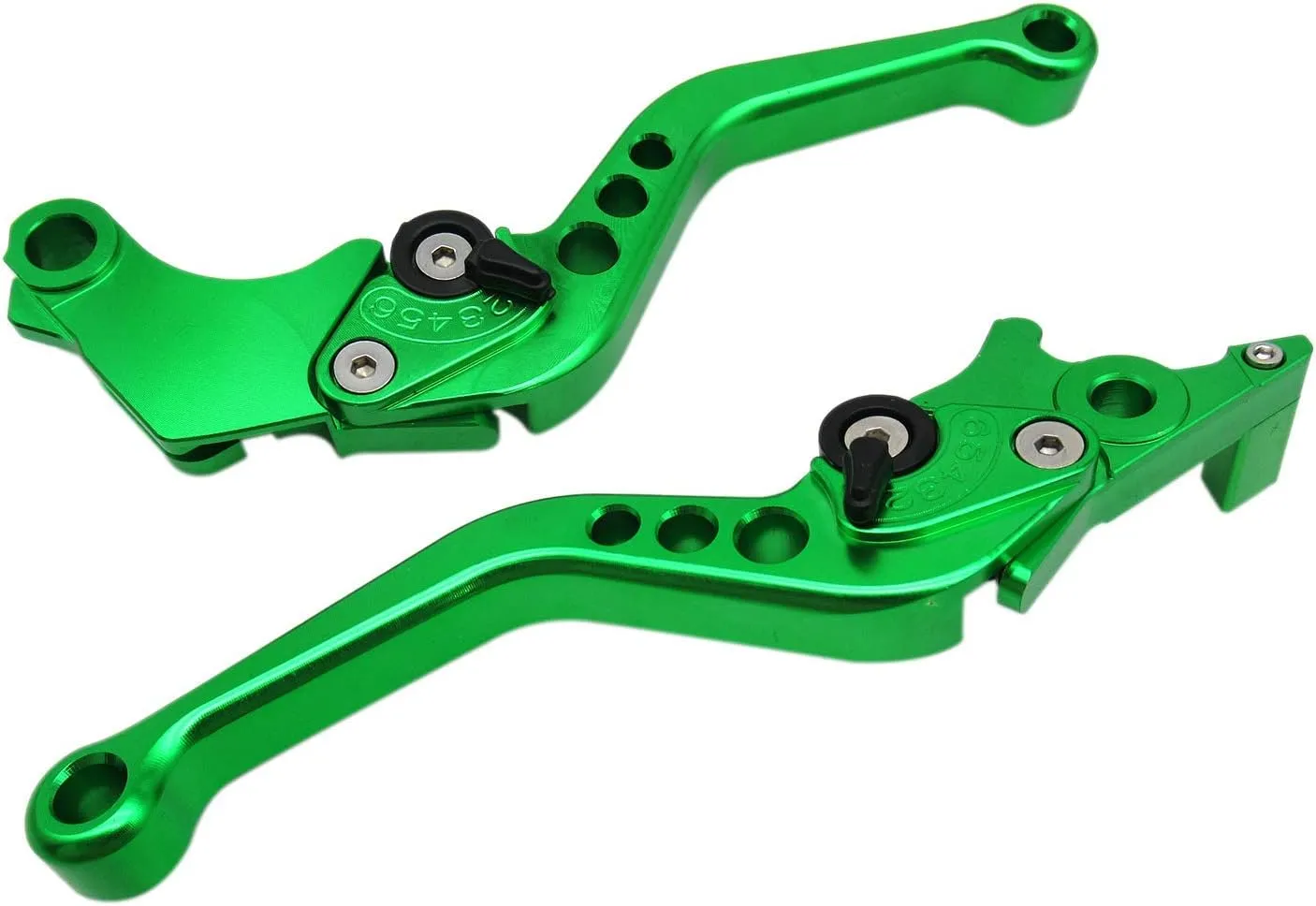 Green CNC 6 Position Shorty Brake Clutch Lever for HYOSUNG GT250R 2006 2007 2008