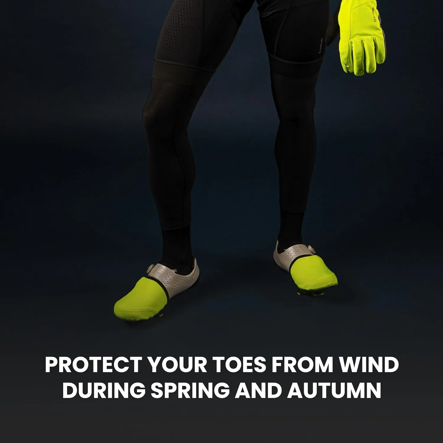 GripGrab Windproof Road Bike Toe Covers Cycling Overshoes Thermal Insulating Road Bicycle Shoe Covers Biking Toe Warmers