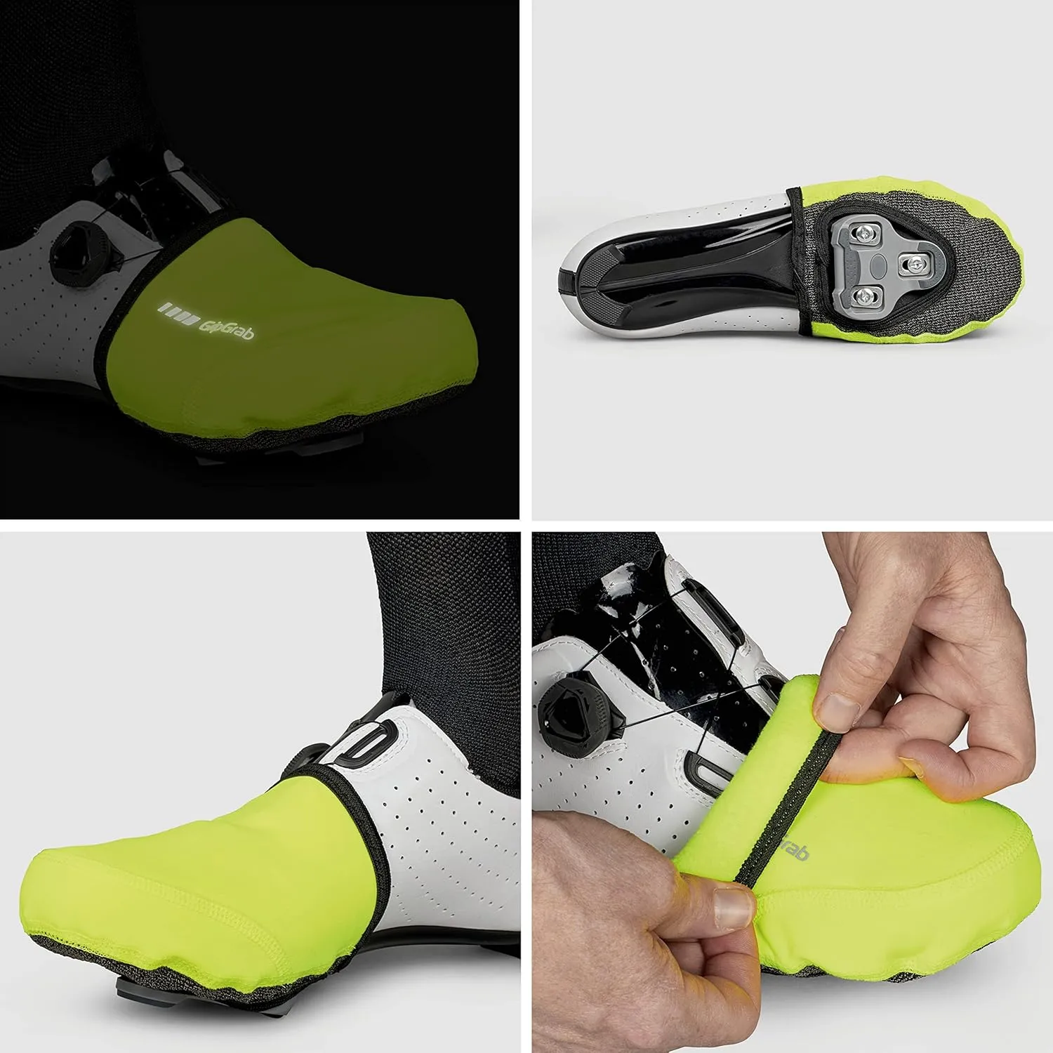 GripGrab Windproof Road Bike Toe Covers Cycling Overshoes Thermal Insulating Road Bicycle Shoe Covers Biking Toe Warmers