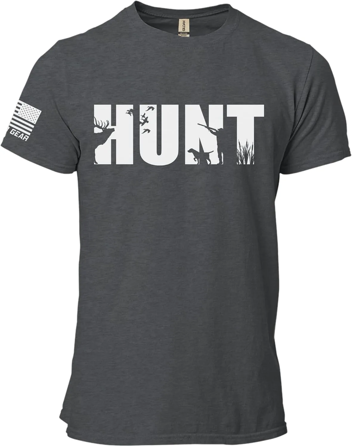 Gunner Gear Hunt T-Shirt Deer Hunting Clothes for Men Hunter Apparel Gifts
