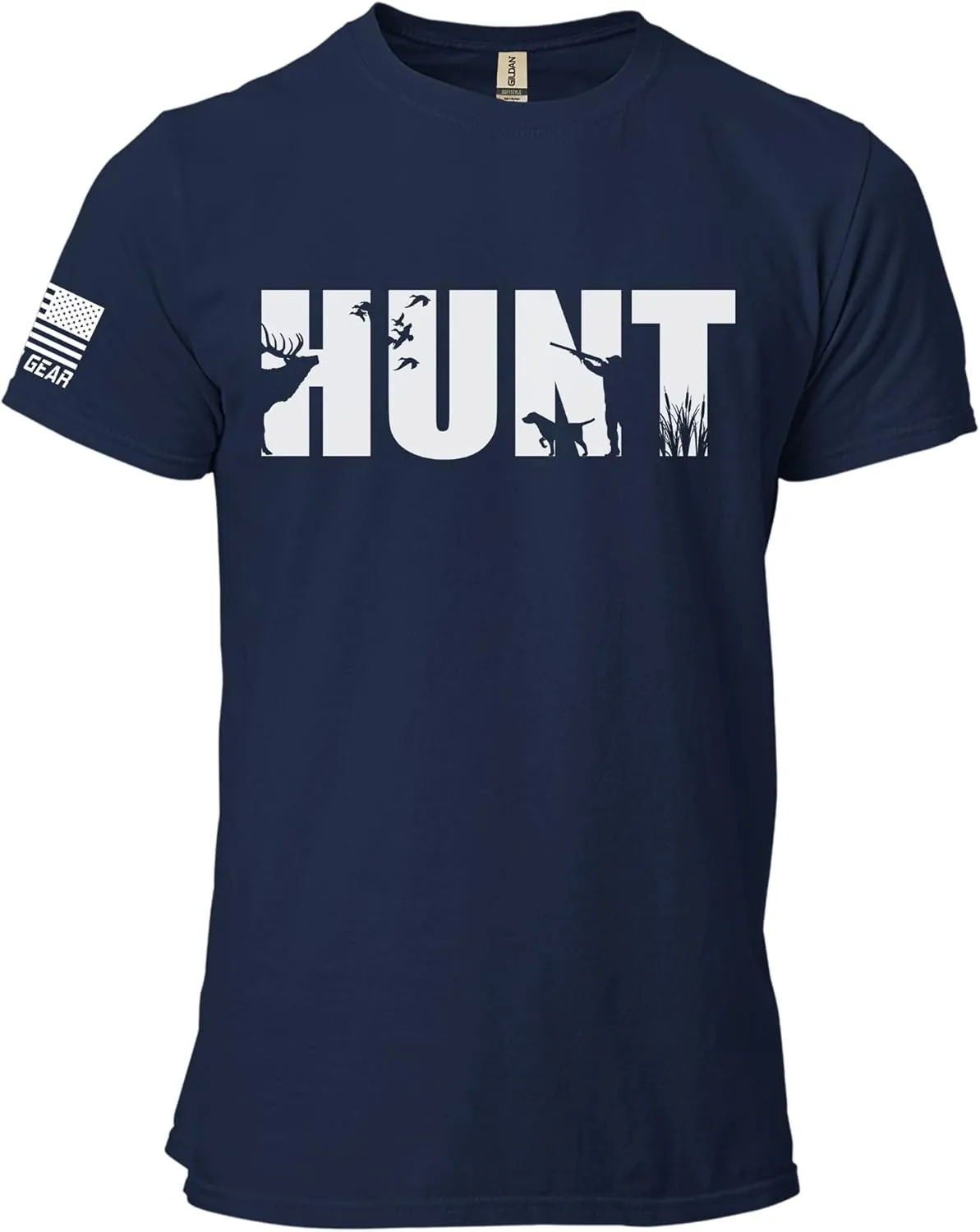 Gunner Gear Hunt T-Shirt Deer Hunting Clothes for Men Hunter Apparel Gifts