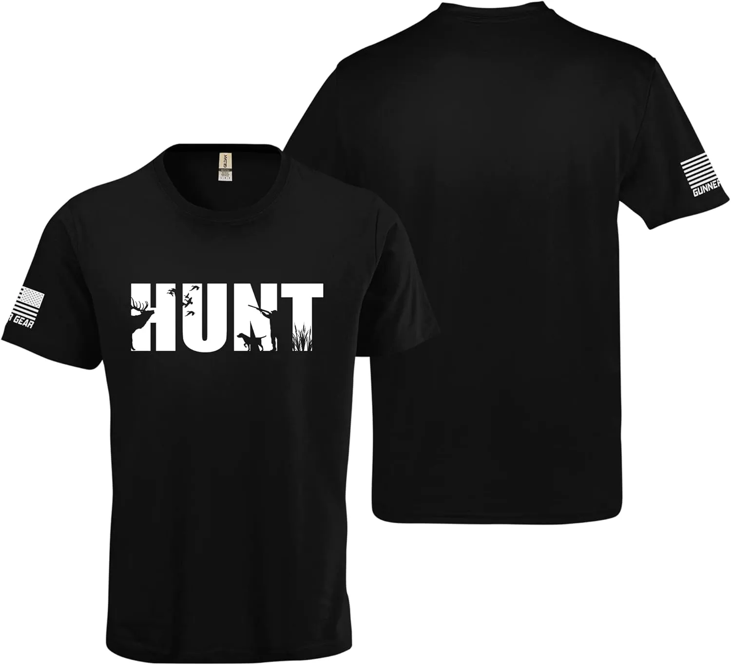 Gunner Gear Hunt T-Shirt Deer Hunting Clothes for Men Hunter Apparel Gifts