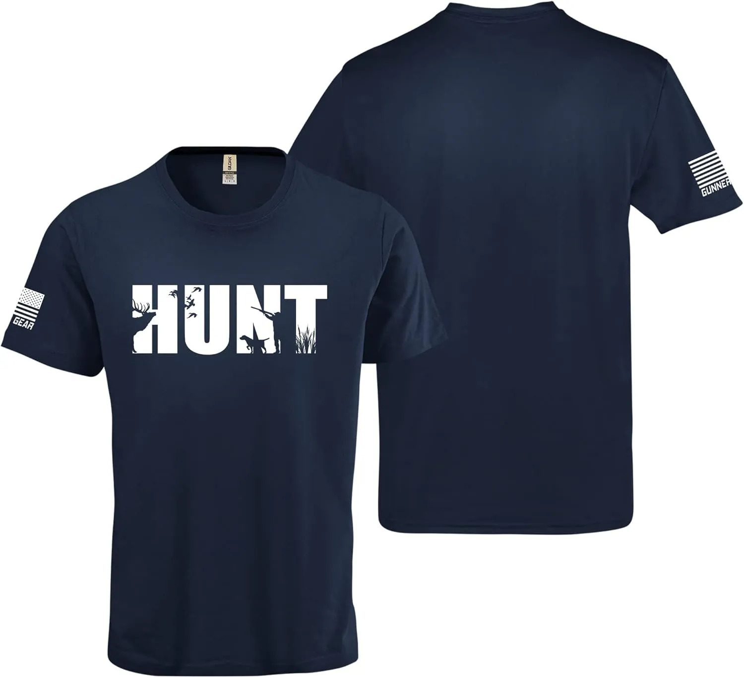 Gunner Gear Hunt T-Shirt Deer Hunting Clothes for Men Hunter Apparel Gifts