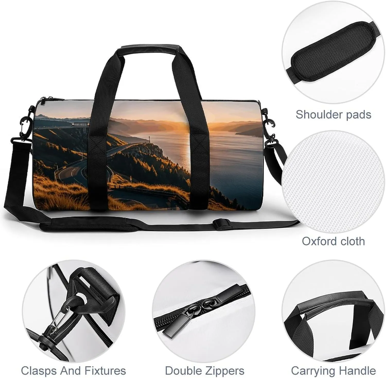 Gym Bags Small Shining Overlook Duffel Bag Overnight Bag with Shoe Compartment Carryon Bag for Men Women