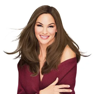 Hair u wear Go All Out Top-Of-Top 16 Inch Wig Top Piece, Average Size Cap, RL6/28 Bronzed Sable