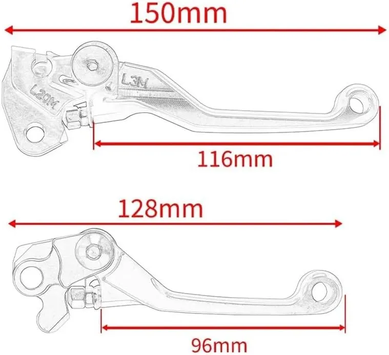 Handle Clutch Brake Lever for CRF250F CRF250 F CRF 250F 2022 2021 2020 2019 Dirt Bike Motorcycle Pivot Clutch Brake Levers Handle Crf250f Lever