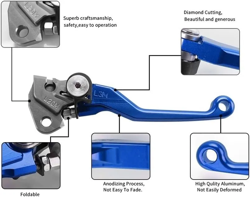 Handle Clutch Brake Lever for TW200 TW 200 2000-2017 2016 2015 2014 2013 2012 2011 Motorcycle Pivot Clutch Brake Levers Dirt Bike Lever Handle Grip