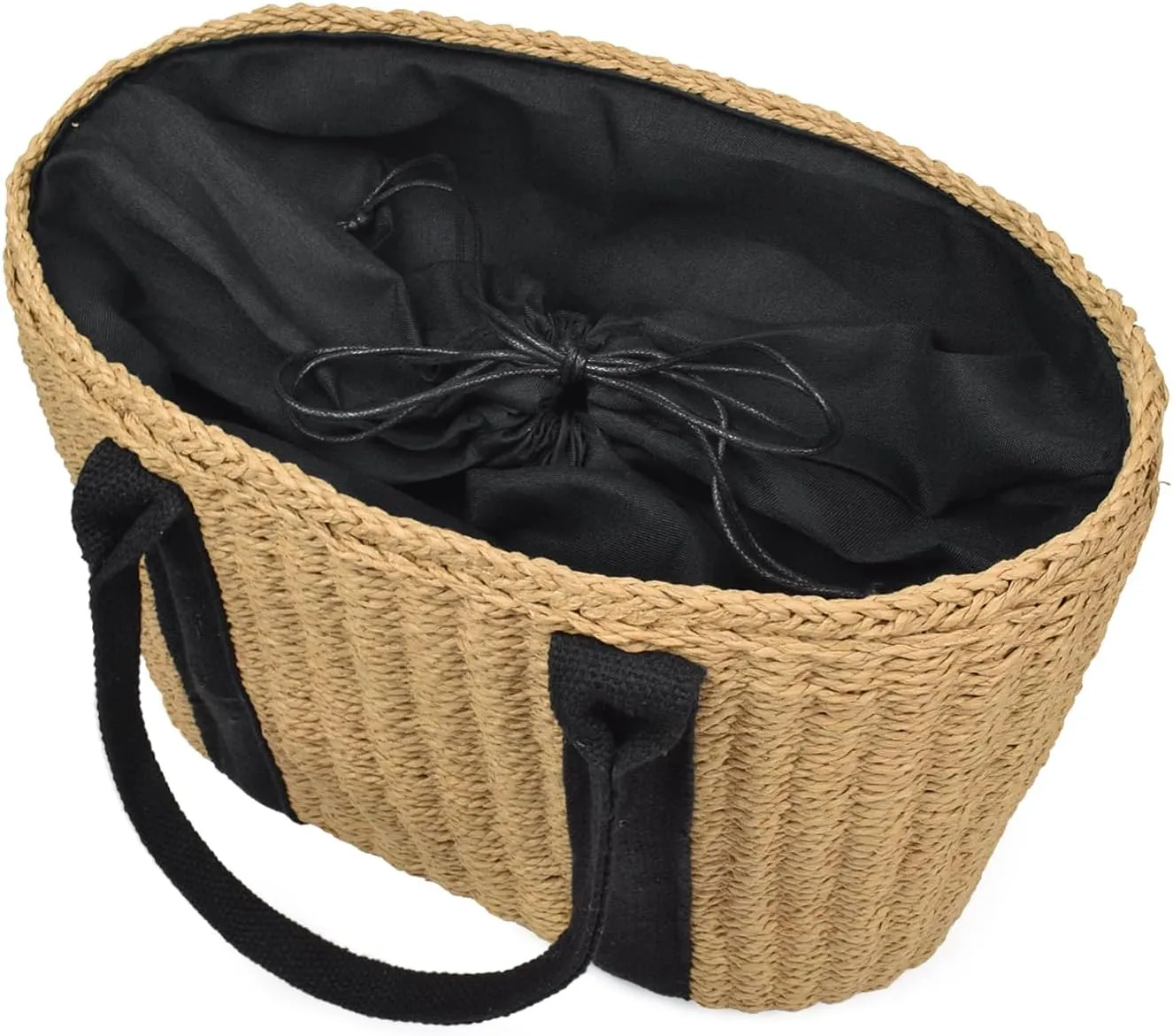 Handwoven Large Straw Bags For Women Beach Tote Bag Summer Seaside Shoulder Bag