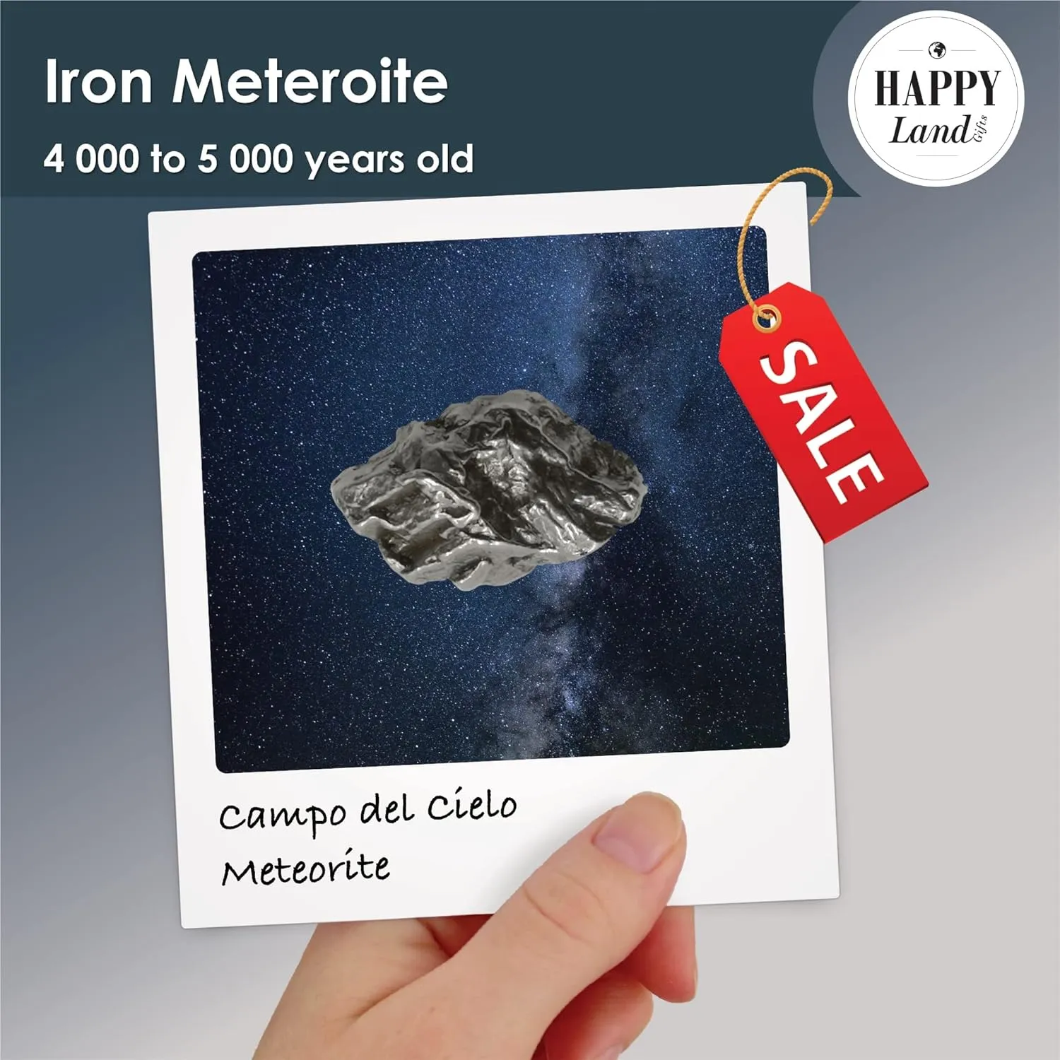 happylandgifts® Shooting Star for him and her with Personalized Certificate | Iron Meteorite for Space and NASA Enthusiasts | 6th Iron Anniversary and Lovers | Space Stuff | Moon Rock