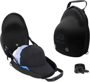 Hard Hat Case for Baseball Caps,Hat Carrier Travel Case whith Adjustable Shoulder Strap,Hat Organizer Holder Bag for 6 Baseball Caps