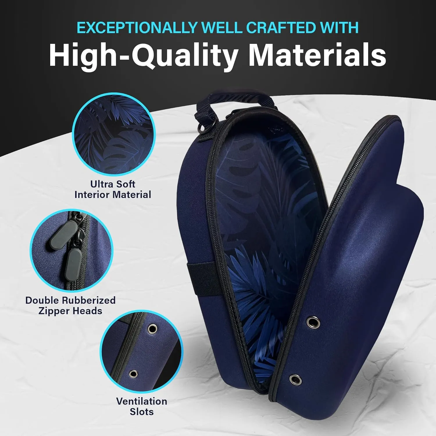 Hard Hat Travel Case - Hat Organizer For Baseball Caps With 4 Ways To Carry It - Breathable Hat Storage - Estuche Para Gorras With Design - Up To 6 Hats Ball Cap Organizer - Hat Box
