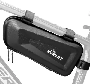 Hard Shell Bike Triangle Frame Bag - EVA Waterproof Bicycle Frame Bag Under Top Tube Storage Cycling Bag Pouch for Road and Mountain Bikes