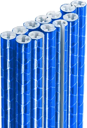 HARFINGTON 72pcs Bike Reflective Spoke Skins 0.2" Plastic Bicycle Spoke Reflectors Spoke Covers Trim Wrap Wheel 360°Visibility for Road Mountain Bike Motorcycles Decoration, Blue