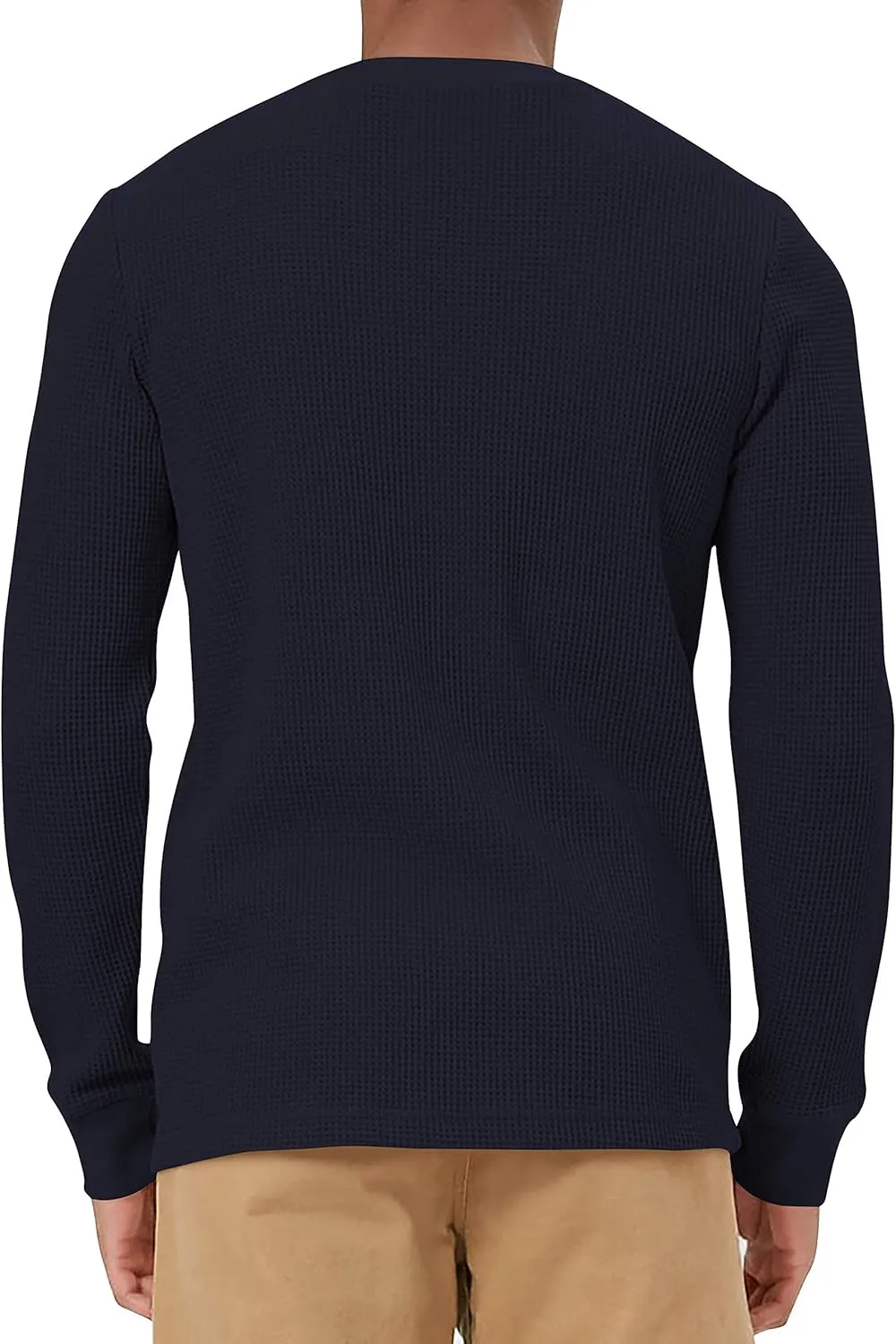 Hat and Beyond Mens Heavyweight Thermal Shirts Long Sleeve Cotton Crew Neck Cold Big Tall Tops