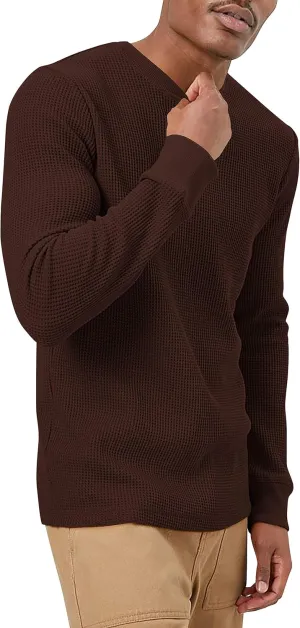 Hat and Beyond Mens Heavyweight Thermal Shirts Long Sleeve Cotton Crew Neck Cold Big Tall Tops