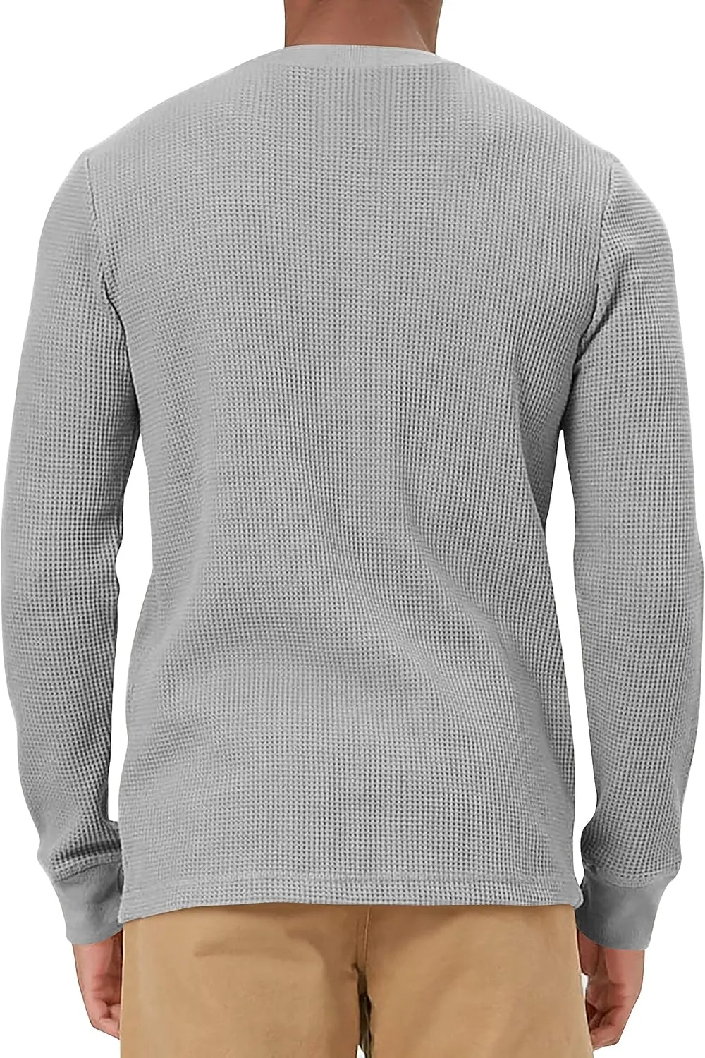 Hat and Beyond Mens Heavyweight Thermal Shirts Long Sleeve Cotton Crew Neck Cold Big Tall Tops