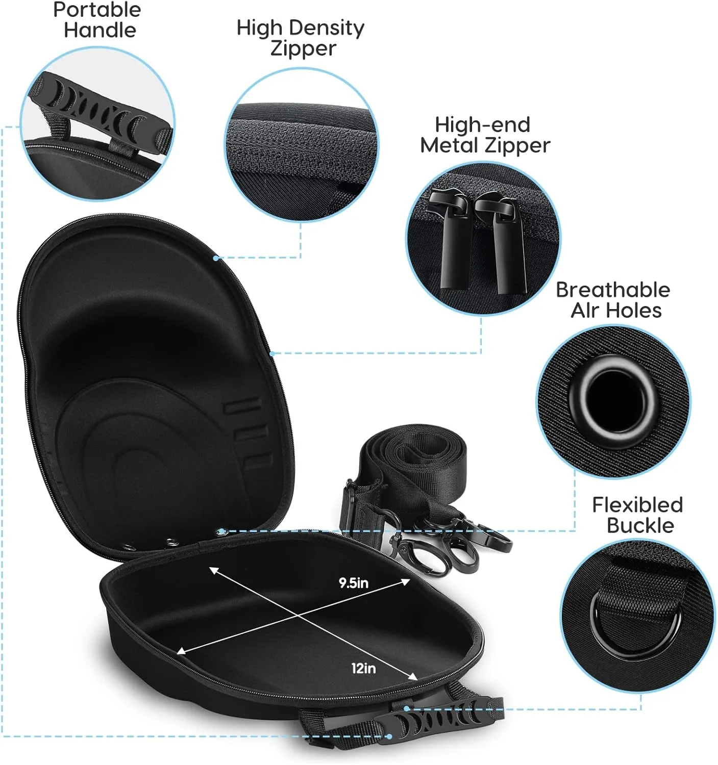 Hat Case for Baseball Caps,Hat Carrier Travel Case Ball Cap Carrier Organizer Carry On Hat Bag Backpack
