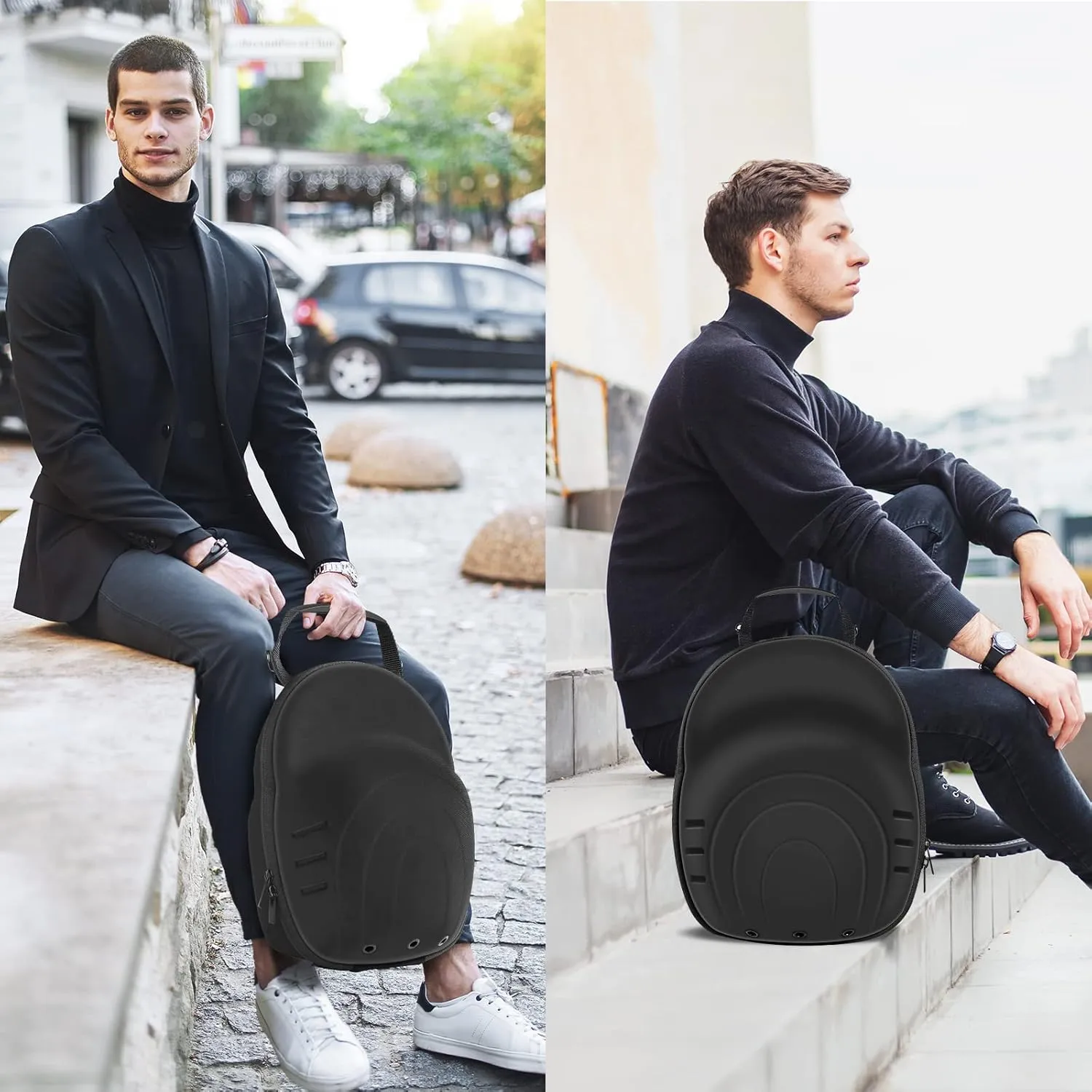 Hat Case for Baseball Caps,Hat Carrier Travel Case Ball Cap Carrier Organizer Carry On Hat Bag Backpack