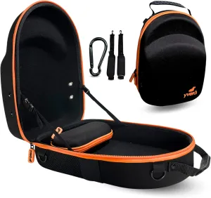 Hat Travel Case - Hat Carrier for Travel Hat Case for Travel with Sunglasses case, Airpods Pocket, 2 Straps - Baseball Cap holder organizer - Hat Storage for Baseball caps - yvera