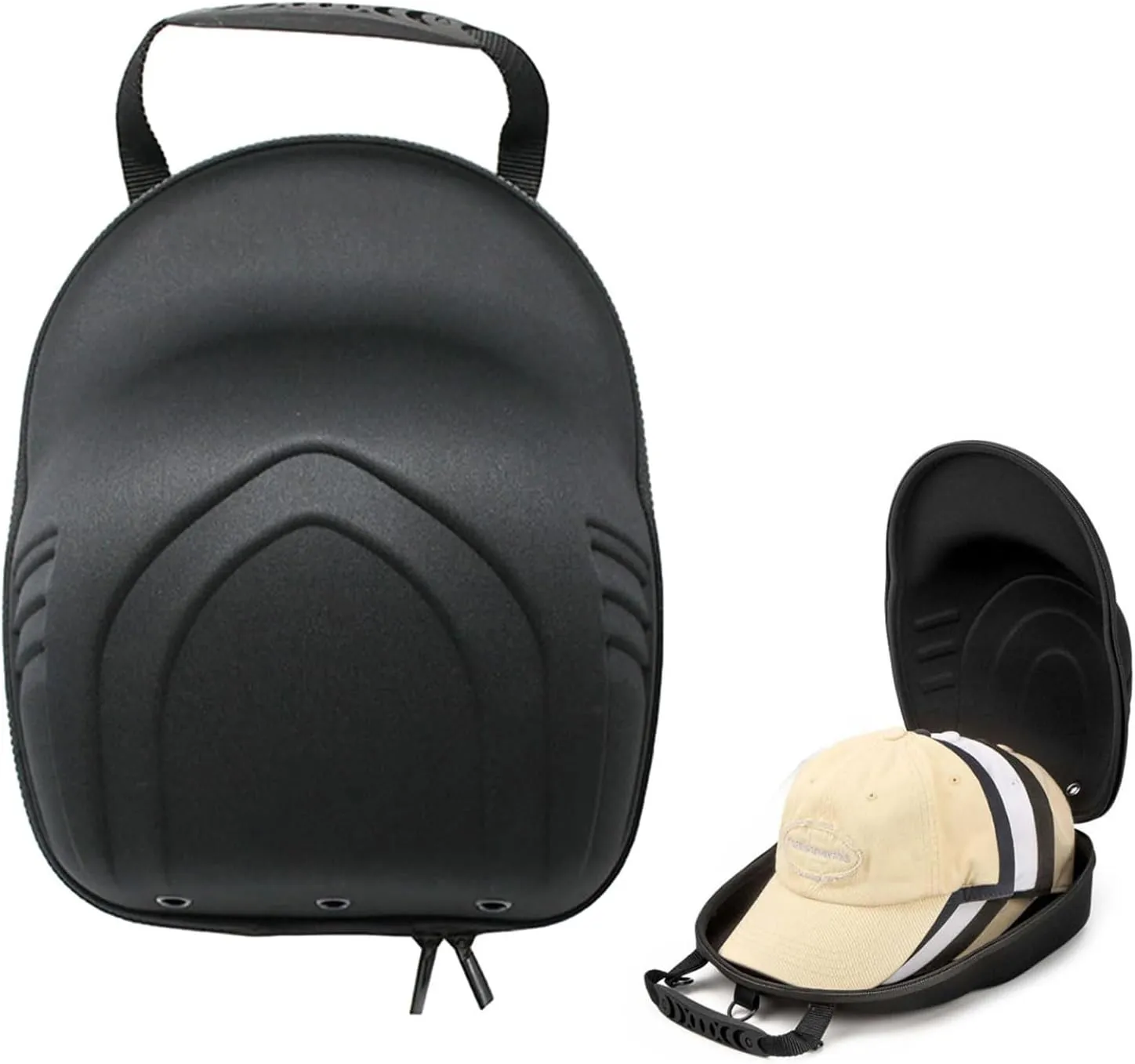 Hat Travel Case,Hat Carrier For Travel,Hat Case For Baseball Caps,Can Hold 6 Hats, Protect Your Hats From Deformation, Waterproof Eva Material
