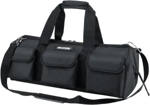 HAUTMEC 24" Contractor Heavy Duty Wide Mouth Tool Bag, All Black HT0184-TB
