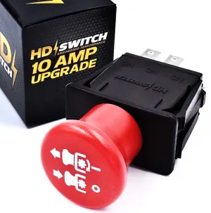 HD Switch - 10 AMP Upgrade - Blade Clutch PTO Switch fits Husqvarna AYP Dixon Craftsman - 539131627 539101768 597520401 fits PZT FD PZ MZ LZF iZC PZT iZ Series iz6125 LZ6127 MZ 6128 DX148 DX152 DX161