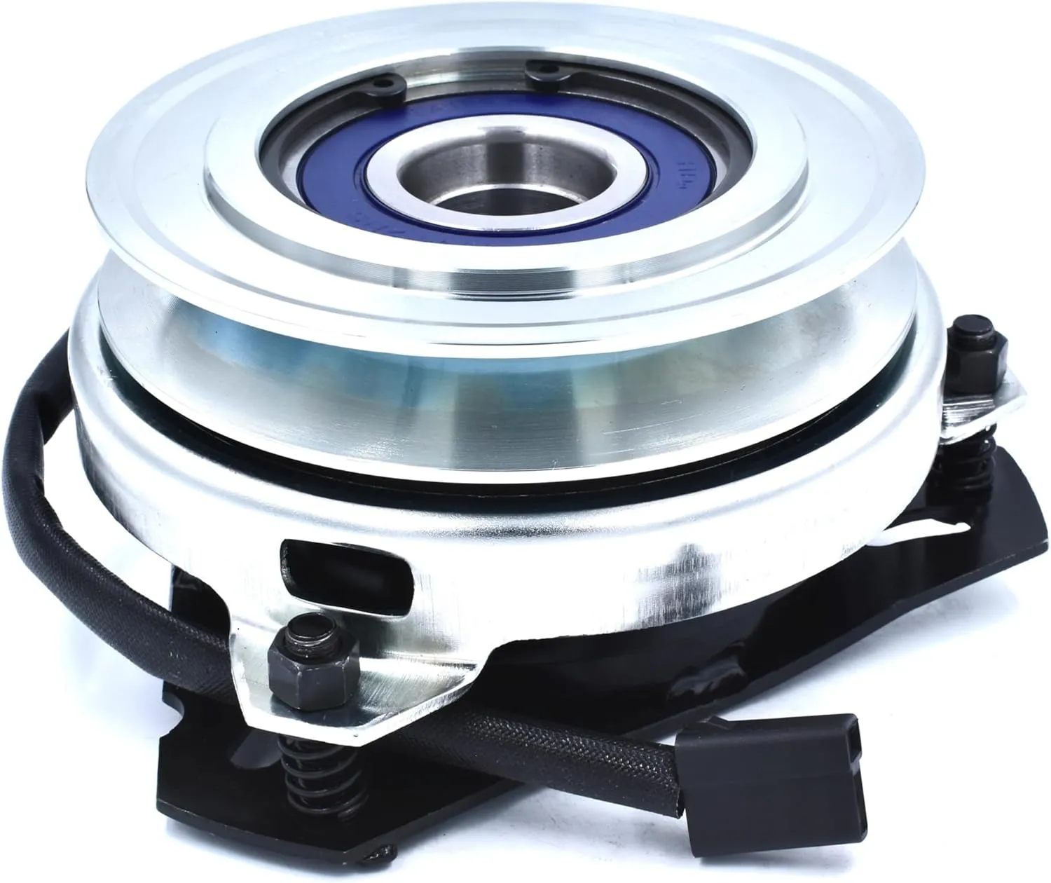 HD Switch 5210-9 HiTorque 120ftlb (OEM 85) BIGBearing Billet Pulley Electric PTO Clutch w/Larger Replaceable Pulley Bearing Replaces Warner 5210-9 OEM Upgrade Lawn Mower Clutch