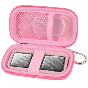 Heart Rate Monitor Case for AliveCor for KardiaMobile 1L 6L Personal EKG Monitor Storage Holder Fits for Cardiac Mobile Portable Heart Rate Monitor Bag Organizer (Pill Box Included) Pink