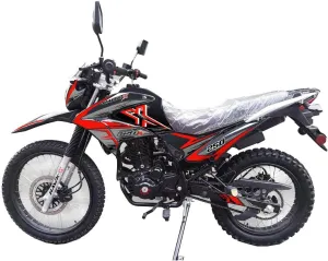 HHH XHawk Enduro 250cc Motorcycle RPS Dual Sports Hawk Bike Dirtbike Hawkx Enduro Bike Adults Motorcycle Bike 250cc Street bike (Red)