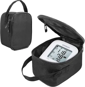 Home Blood Pressure Monitor Portable Storage Organizer Bag with Handle Compatible with Smart Upper Arm Blood Pressure Monitor,Digital Wrist Blood Pressure Monitor Travel Carrying Storage Bag(Bag Only)