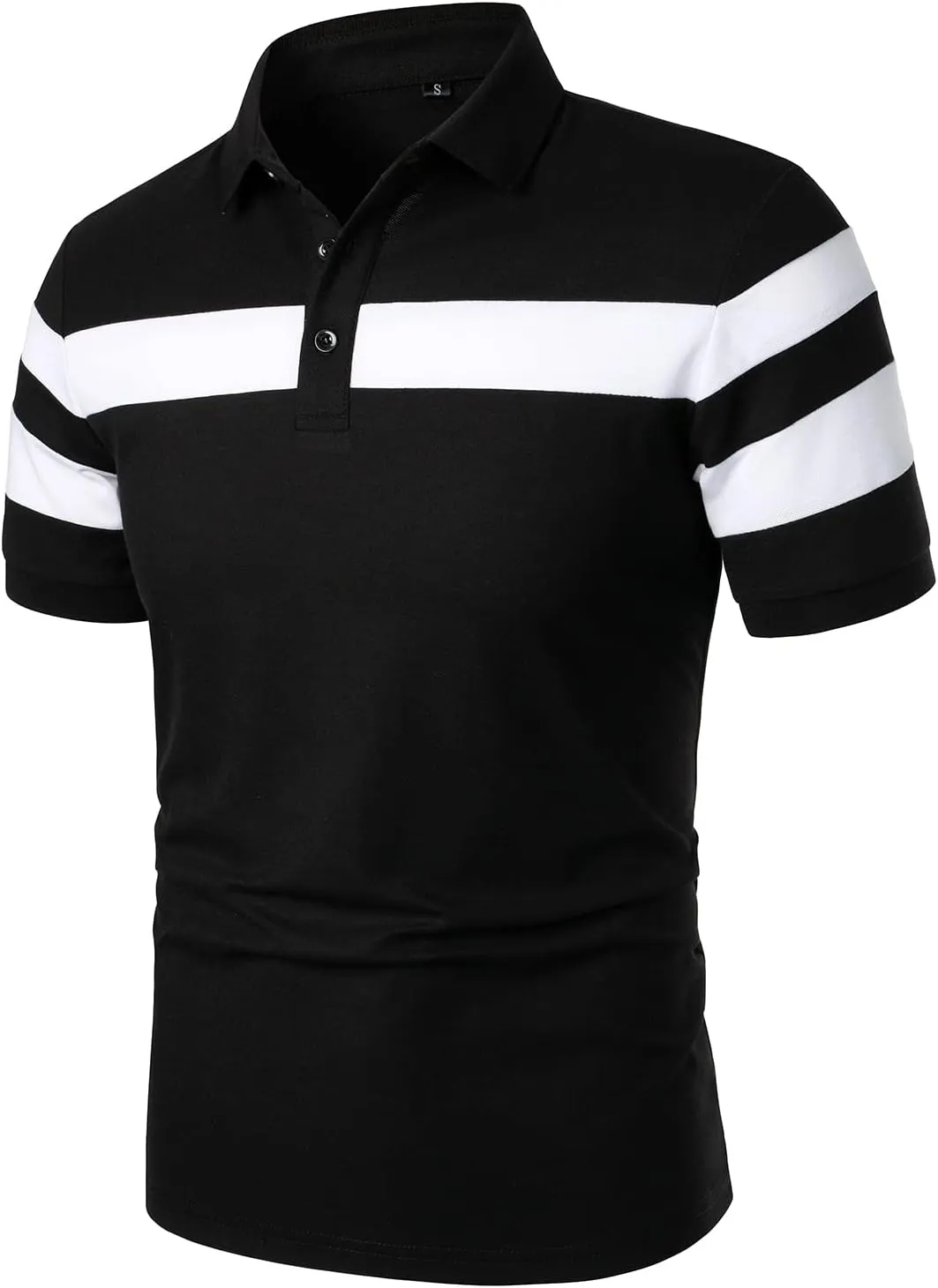 HOOD CREW Mens Short Sleeve Polo Shirts Stylish Design Summer T Shirt