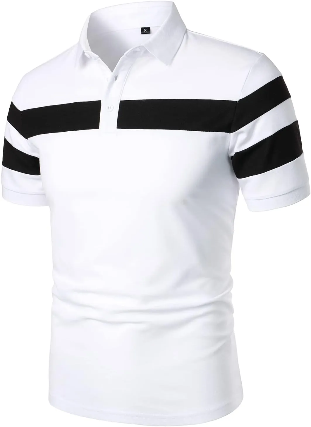 HOOD CREW Mens Short Sleeve Polo Shirts Stylish Design Summer T Shirt