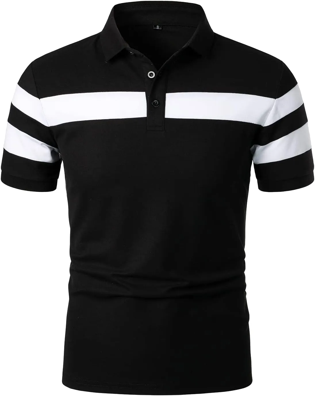 HOOD CREW Mens Short Sleeve Polo Shirts Stylish Design Summer T Shirt
