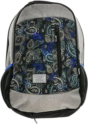 HOOEY "Rockstar 20 Liter School Hiking Backpack Rain Cover Hat Strap Laptop Sleeve Hydro Pockets (Grey/Black)