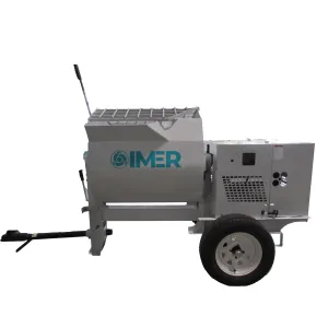 Horizontal Shaft Mortar Mixer | 12 cu ft Steel Drum | IMER HSM 12-1130122