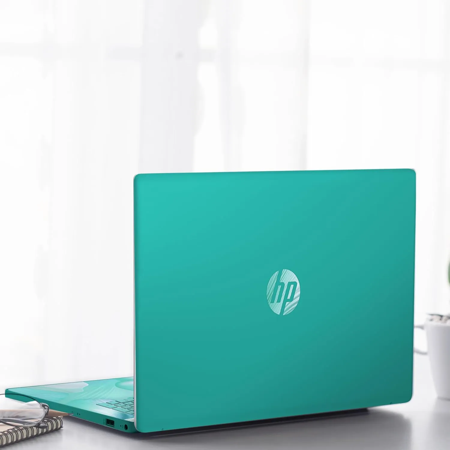 HP 17 Laptop, Intel Celeron N4120 Processor, 17.3’’ HD  Touchscreen Display, 32GB RAM,1TB SSD, Intel UHD Graphics, Backlit Keyboard, Windows 11 Home, Fatcayes Accessory, Aquamarine Sky (Renewed)