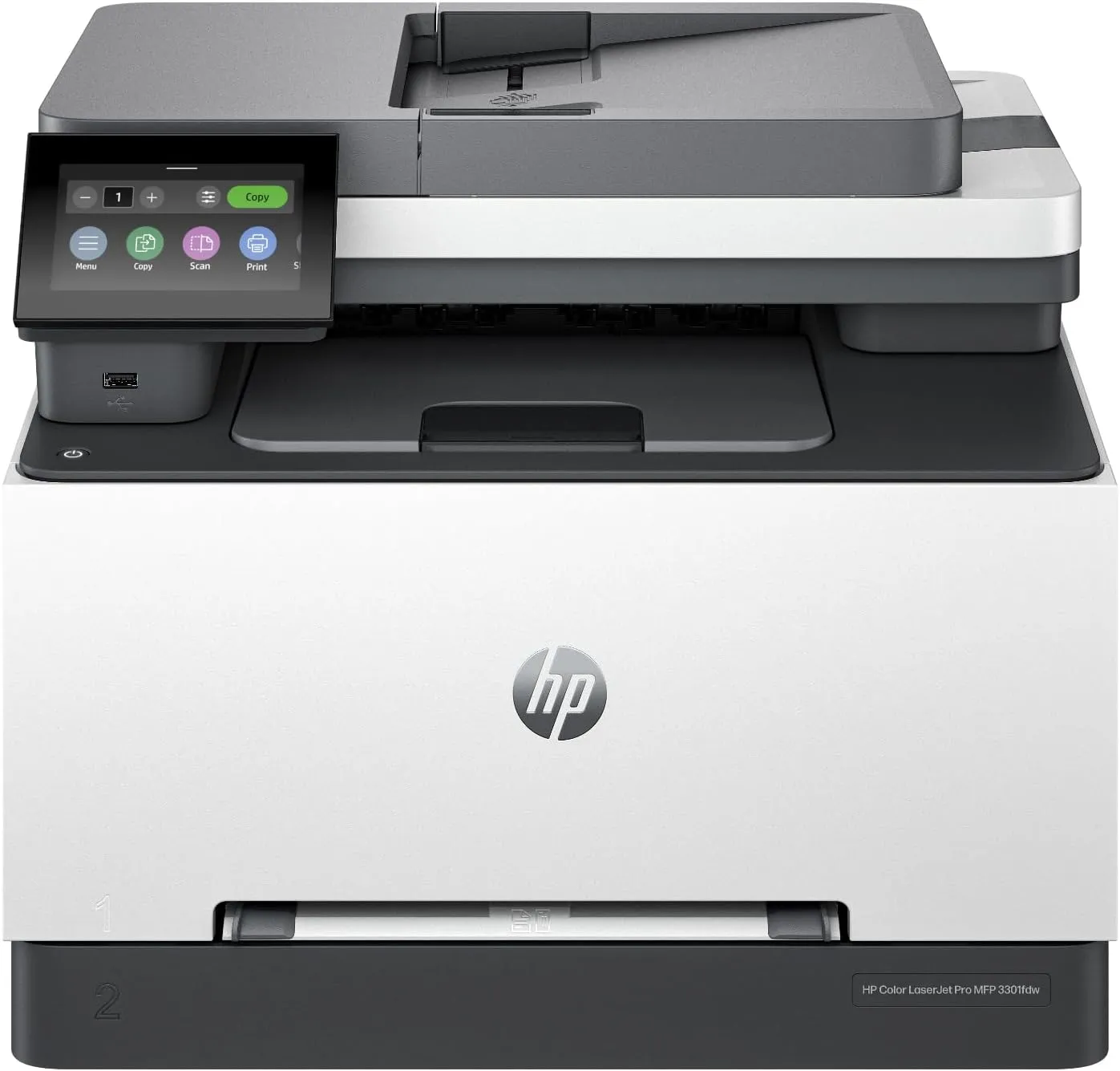 HP Color Laserjet Pro MFP 3301fdw Wireless All-in-One Color Laser Printer, Office Printer, Scanner, Copier, Fax, ADF, Duplex, Best-for-Office (499Q5F) (Renewed)