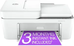 HP DeskJet 4255e Wireless All-in-One Color Inkjet Printer, Scanner, Copier, Best-for-Home, 3 Month Instant Ink Trial Included (588S6A)