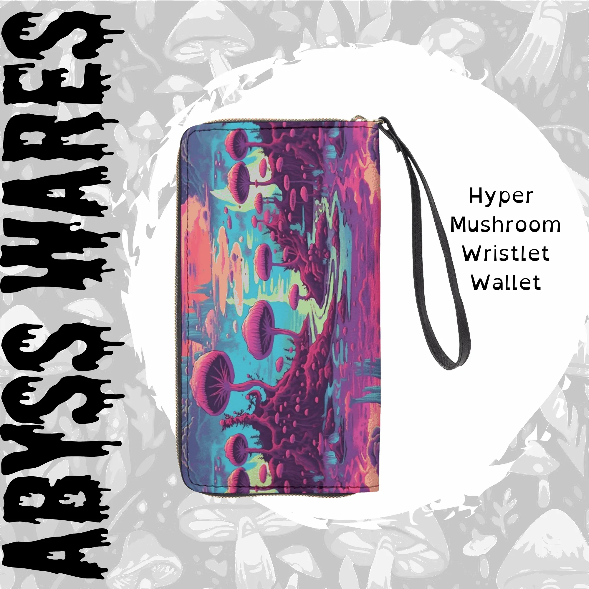 Hyper Mushroom Wristlet