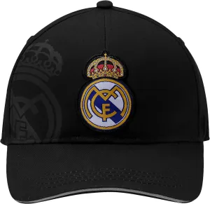 Icon Sports Officially Licensed Real Madrid Adjustable Dad Cap – White & Black Cotton Hat with Buckle for Men & Women