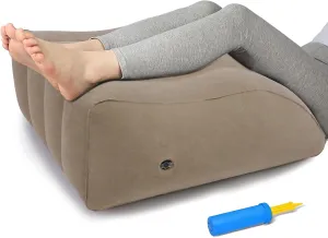 Inflatable Leg Elevation Pillow, Wedge Pillow for Sleeping, Portable Wedge Pillow, Improve Circulataion and Reduce Swelling, for Sleeping, Recovery, Pregnant (Camel)