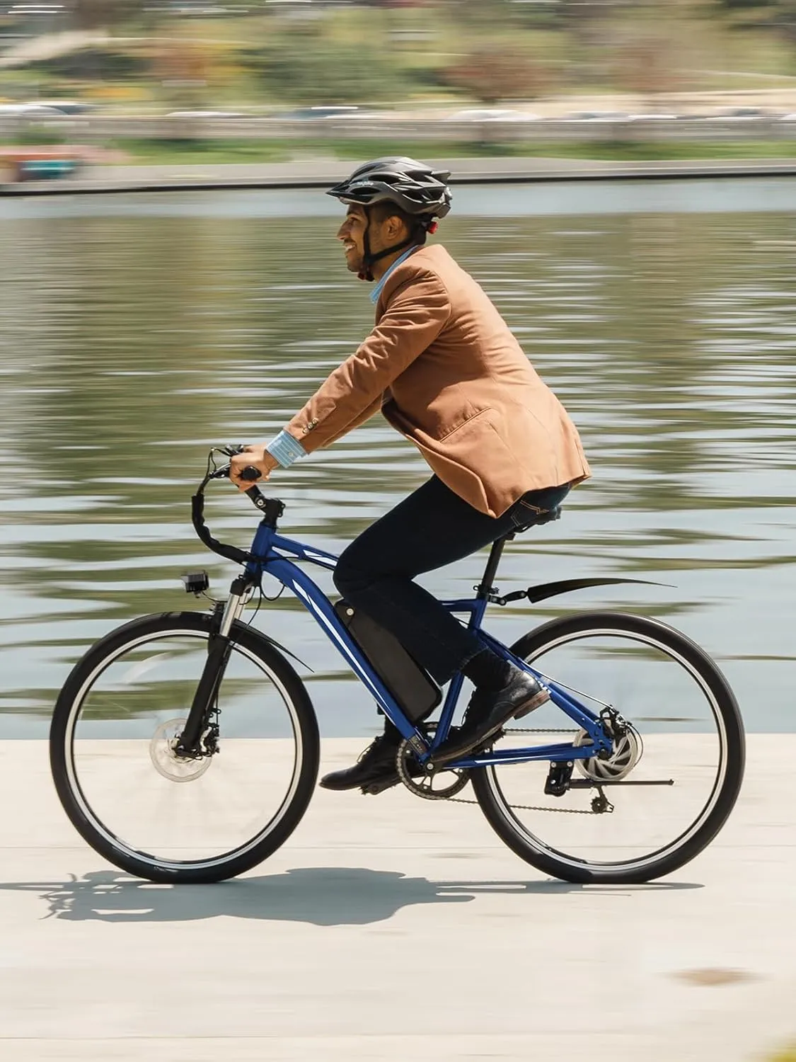Jasion Electric Mountain Bike for Adults with 750W Peak Motor, 22MPH Max Speed Ebike with 480Wh Removable Battery, 40 Miles Range, 27.5" Tires Electric Mountain Bike, 7-Speed, Front Suspension