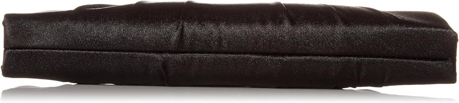 Jessica McClintock Blaire Women's Satin Frame Evening Clutch Bag Purse with Shoulder Chain Included