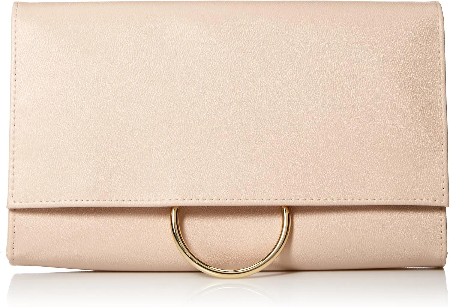 Jessica McClintock Nora Solid Large Envelope Clutch with Ring Closure