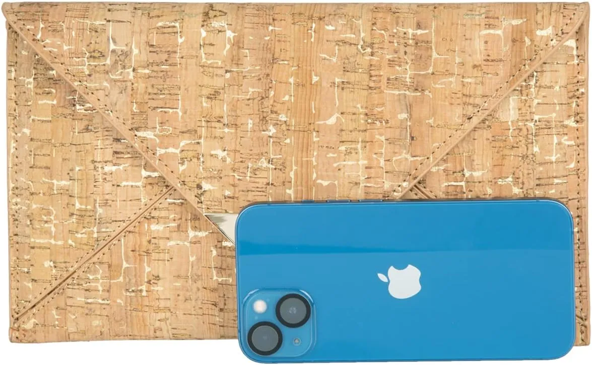 JNB Cork Envelope Flat Clutch